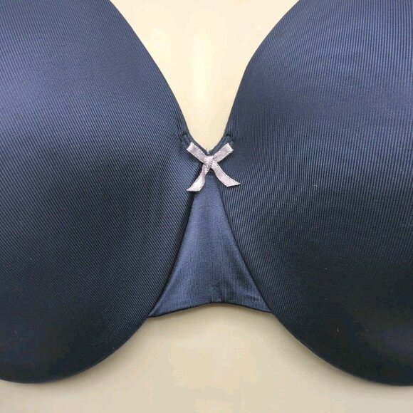 Lane Bryant Cacique Bra Lightly Lined Full Coverage U/W Size 42F Navy Blue - Picture 5 of 10